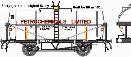 Early BR pressurised gas tank livery