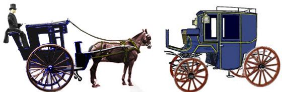 Hansom and Brougham Cabs